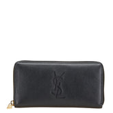 サンローラン YSLロゴ 長財布 352904 ブラック レザー レディース SAINT LAURENT 【中古】